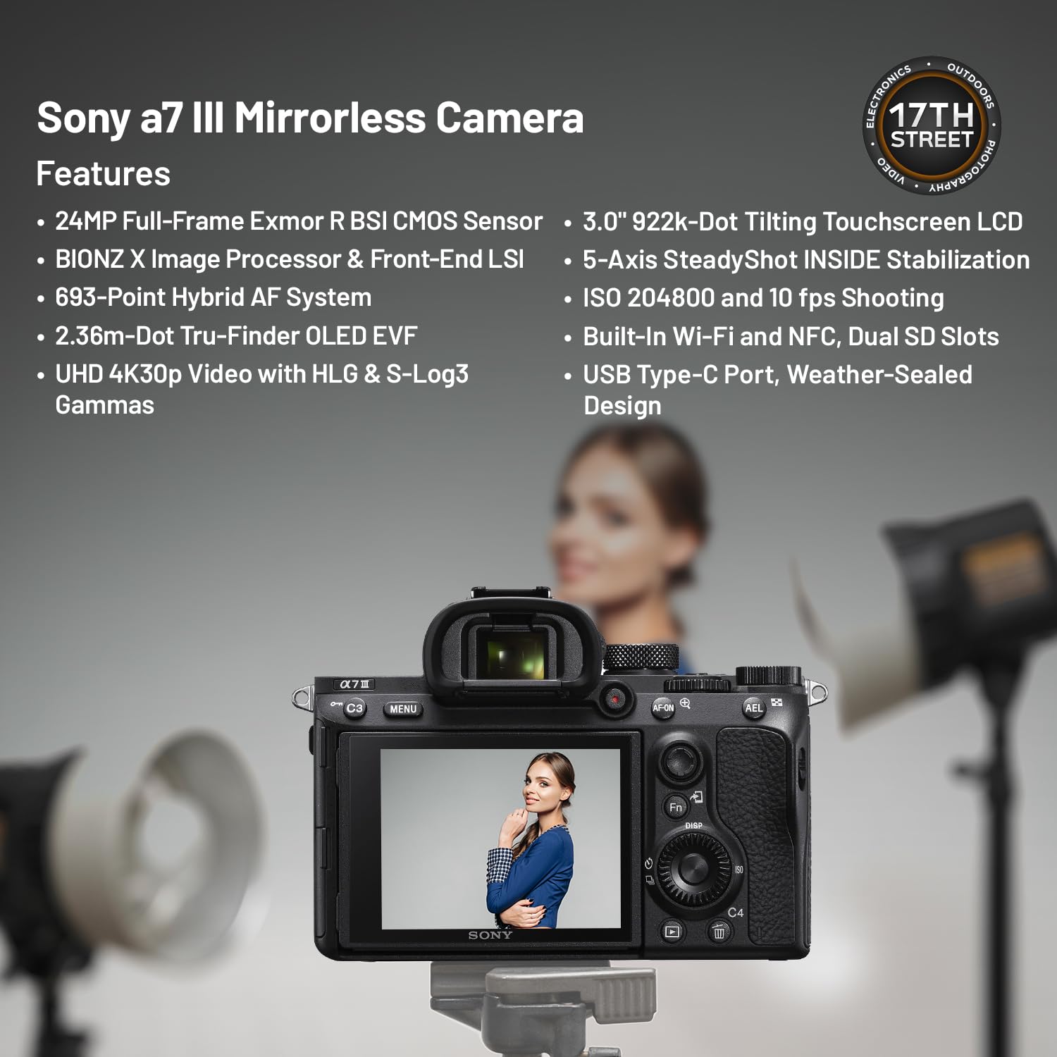 Amazon.co.jp: Sony a7 III ミラーレスカメラ (ブラック) - 24MP フル
